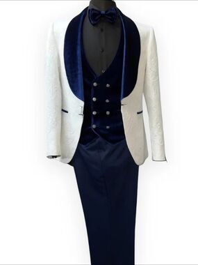 QUESSTE: PAISLEY 3PC. SLIM FIT SUIT